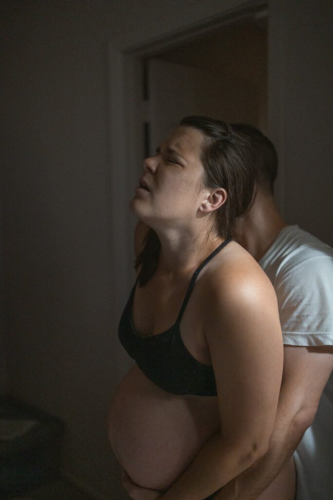 Mom has a short intense labor at home birth in New Orleans